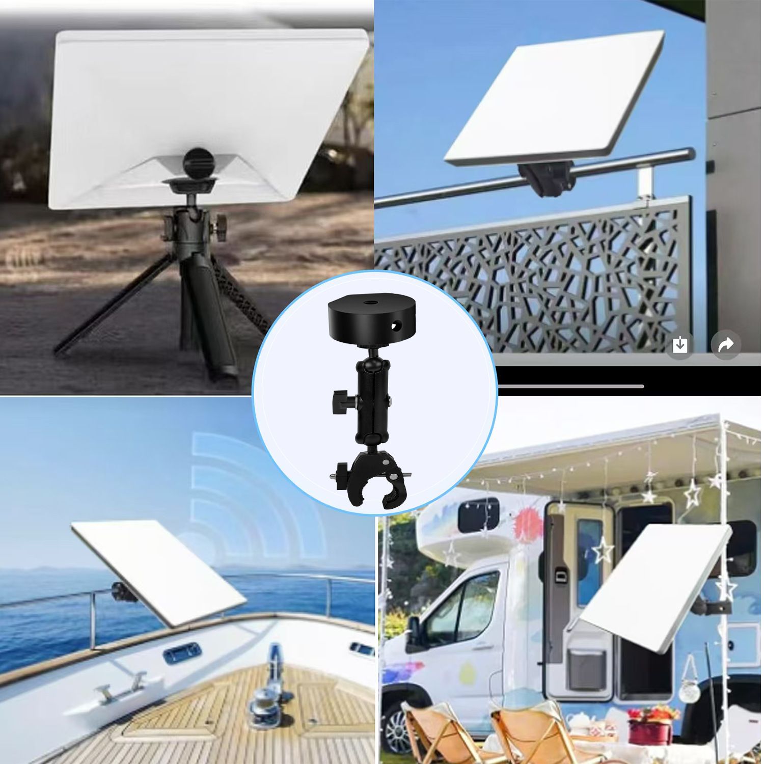 Adjustable Roof Rack Pole Mount Kit view 5