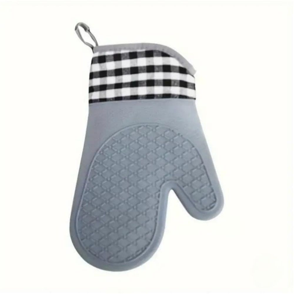 1 pair Soft Silicone Oven Mitts