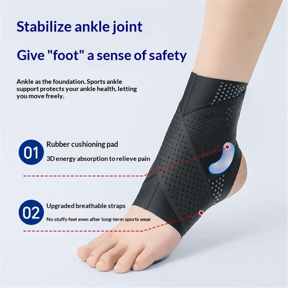 1 Pair Adjustable Compression Ankle Brace for Sprained Ankle view 3