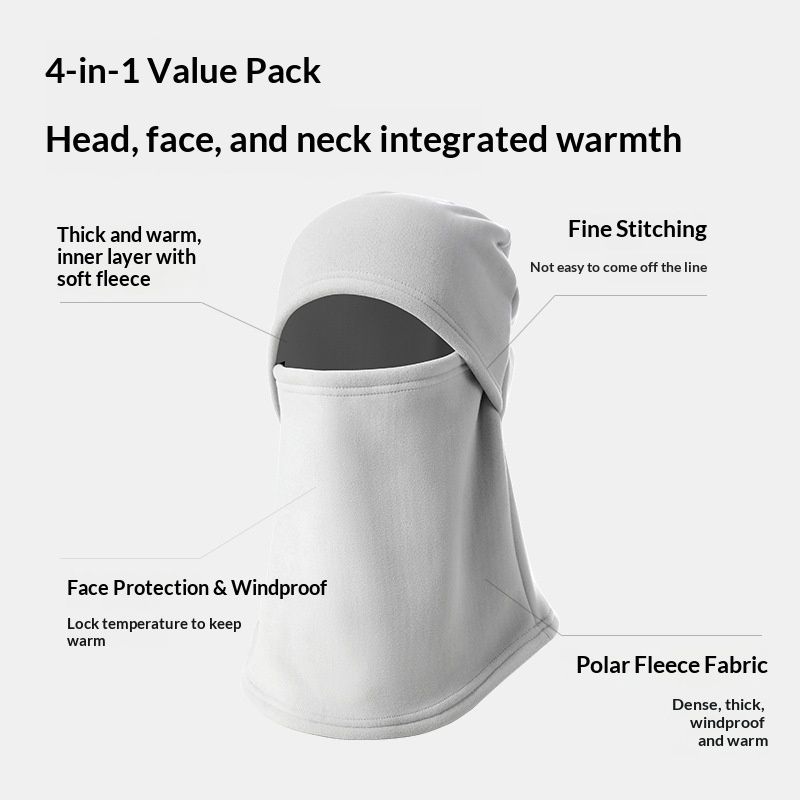 Cold Weather Ski Mask for Men Windproof Thermal Winter Scarf Mask Women Neck view 2