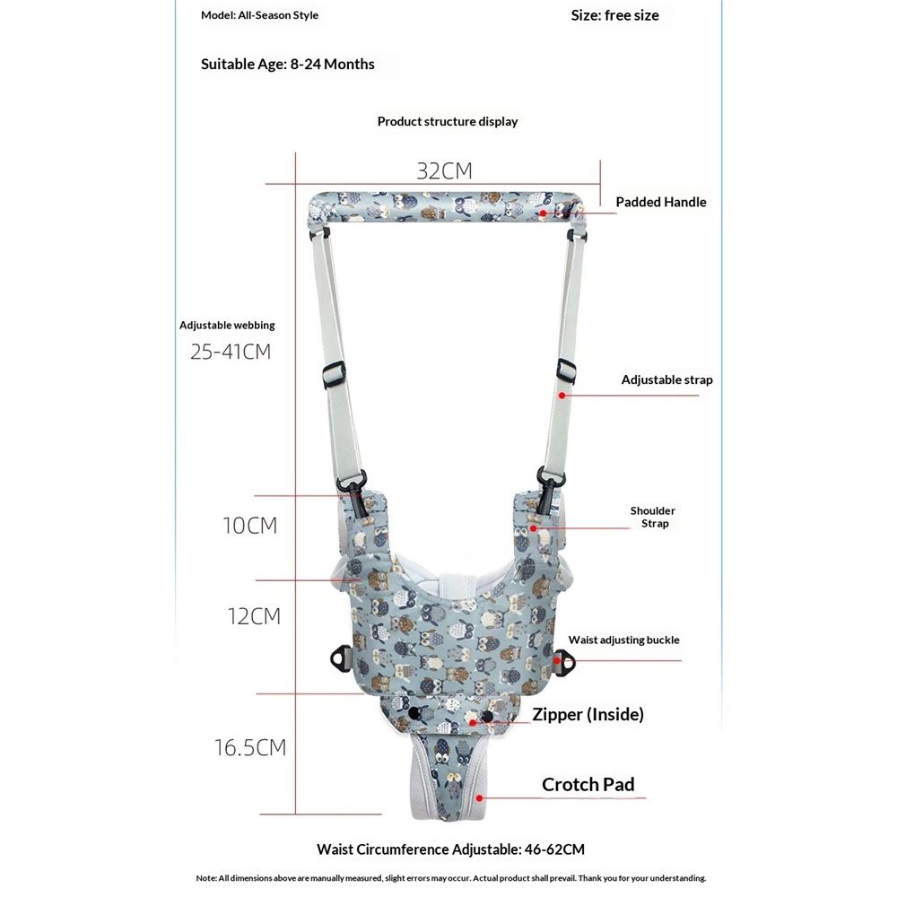 Baby Walker, Handheld Kids Toddler Walking Harness Helper Assistant Protective view 3