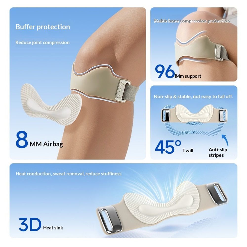 2 Packs Airbag patellar tendon support Strap view 4