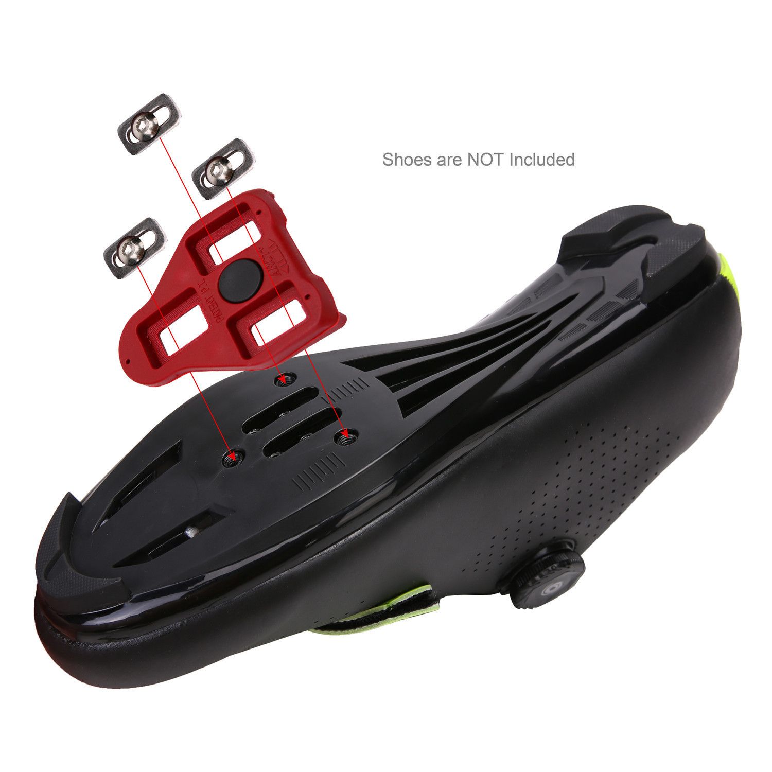 Bike Cleats – (Pair) Replacement 3Cleat Set for 3 Bolt Bicycle Pedals view 3