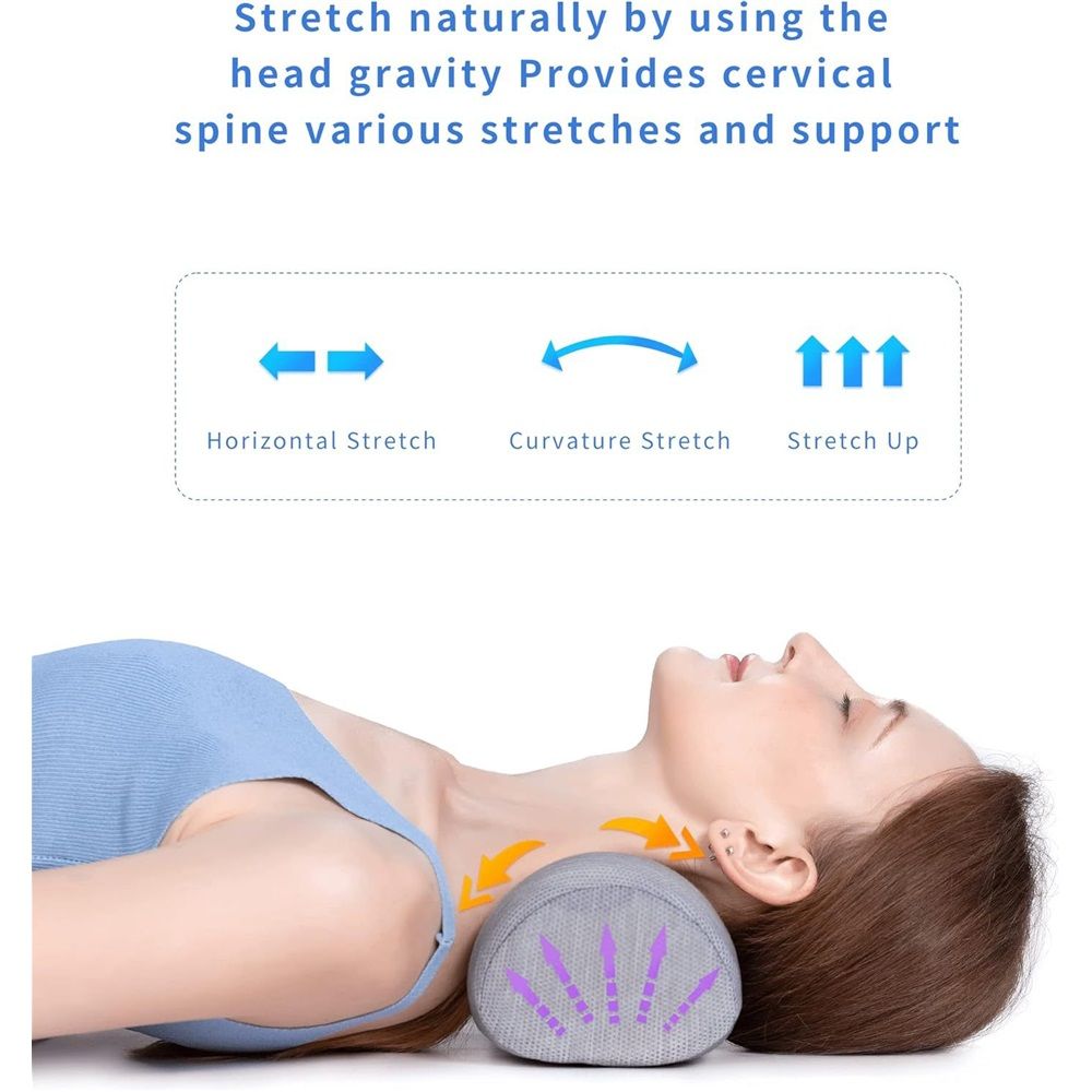 Small Neck Roll Pillow,Say Goodbye to Neck Pain, Cervical Memory Foam Pillow view 3