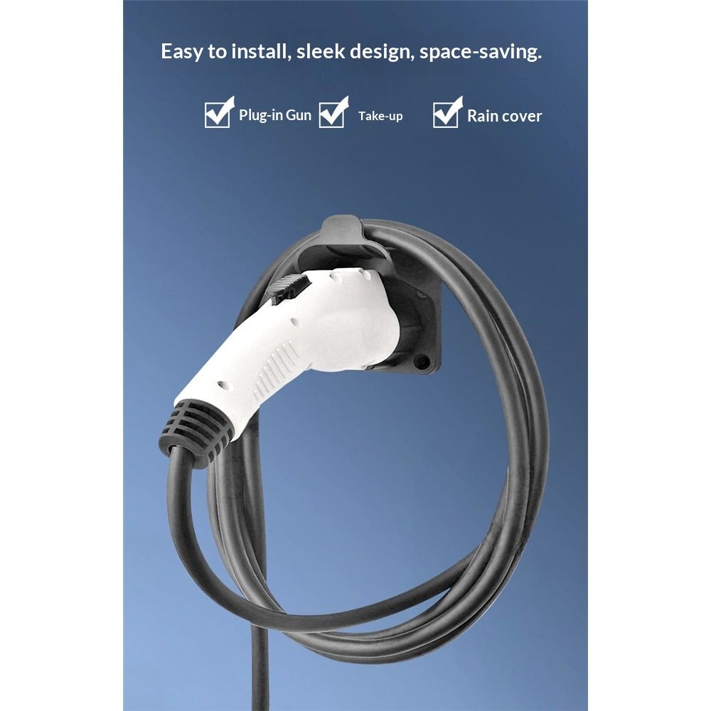 EV Charger Holder Wall Mount Charging Cable Hanger Organizer view 4