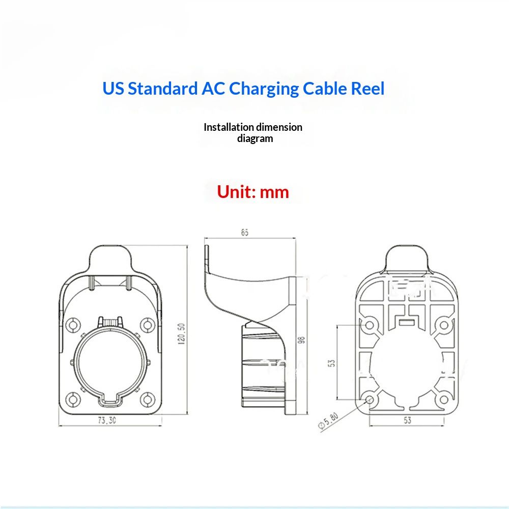 EV Charger Holder Wall Mount Charging Cable Hanger Organizer view 5