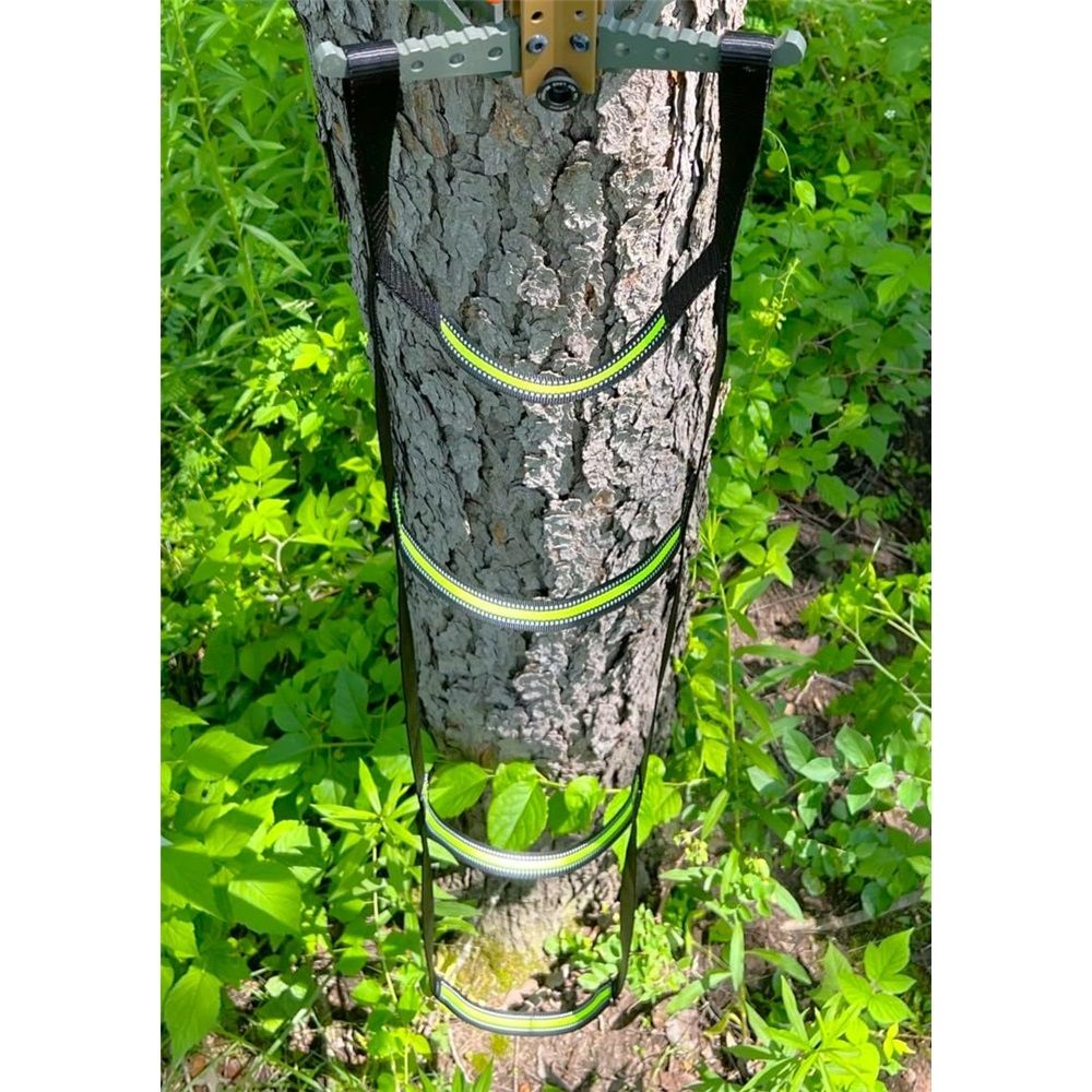4 Step Hunting Climbing Aider w/High Visibility Steps Marine Rope Ladder for view 2