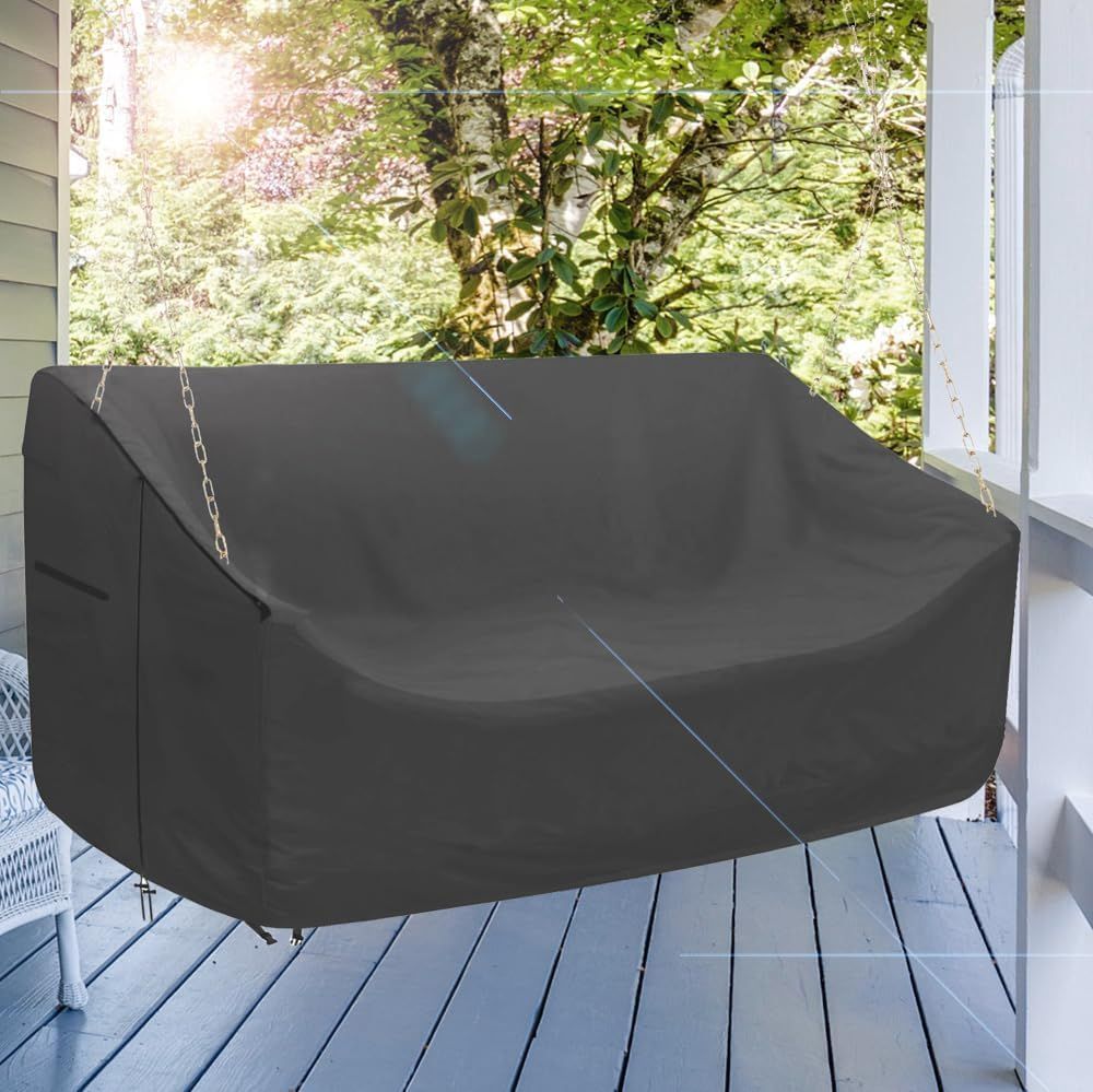 Porch Swing Cover Waterproof Outdoor Hanging Swing Cover Tear resistant All view 3
