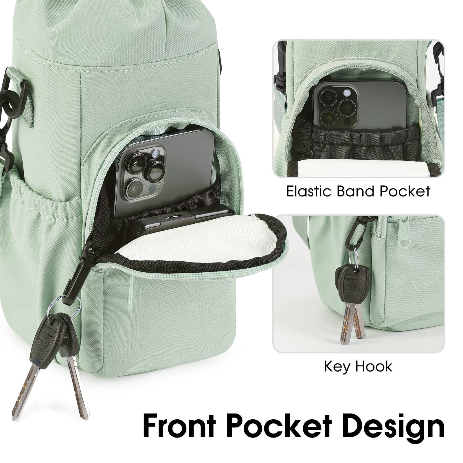 Water Bottle Holder with Strap 32oz 40oz Insulated Water Bottle Carrier Sling view 4