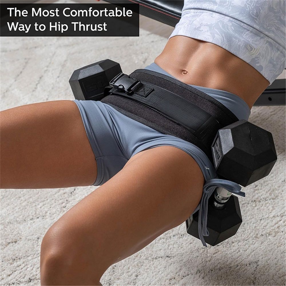 Exercise Hip Thrust Belt - Glute Trainer for Home Workouts with Extra Padding view 4