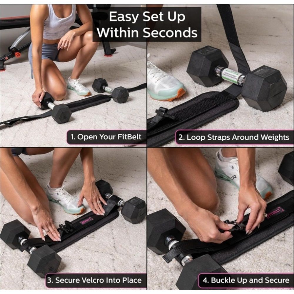 Exercise Hip Thrust Belt - Glute Trainer for Home Workouts with Extra Padding view 5
