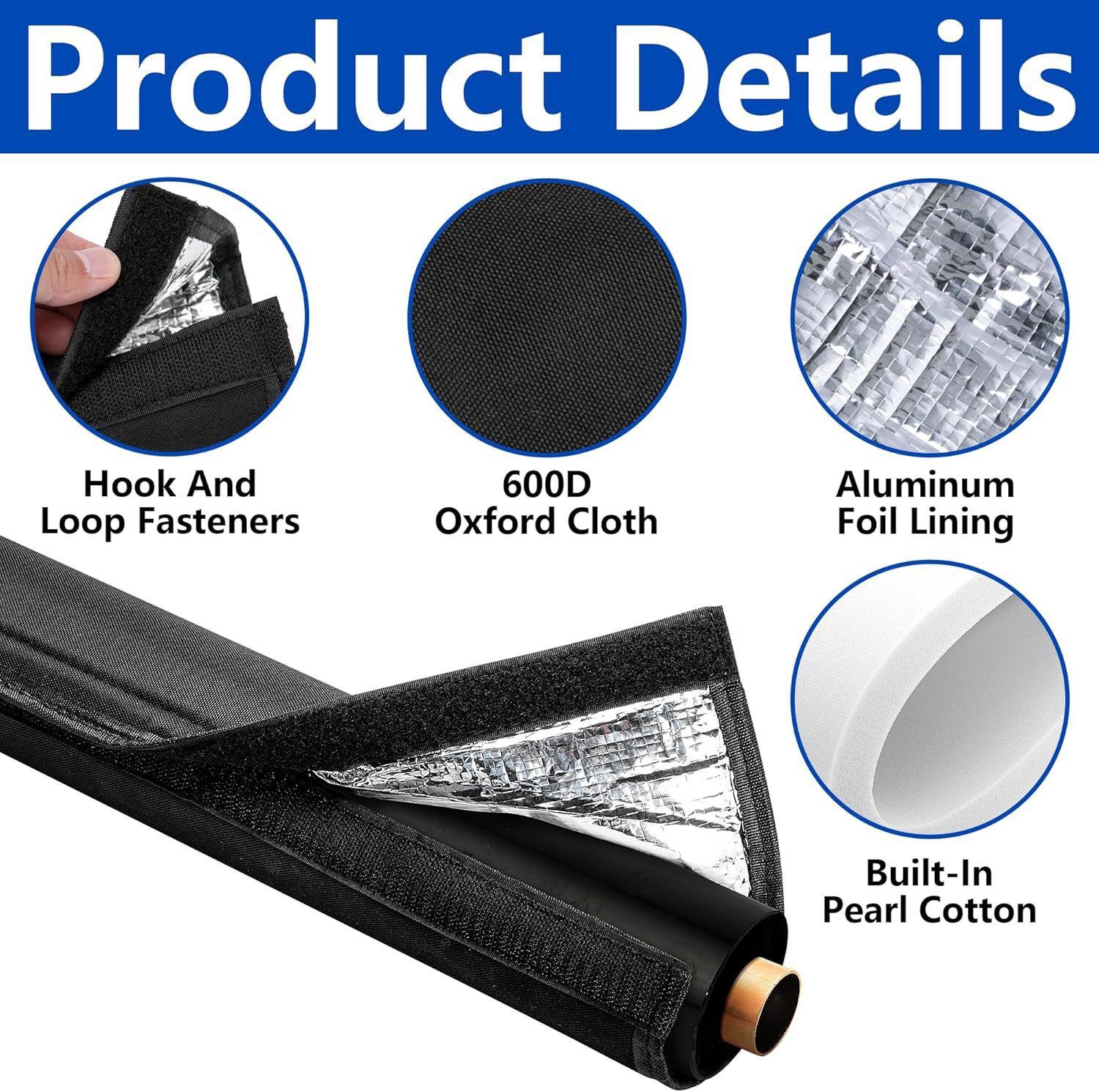 3 Layers HVAC Copper Pipe Insulation Cover view 4