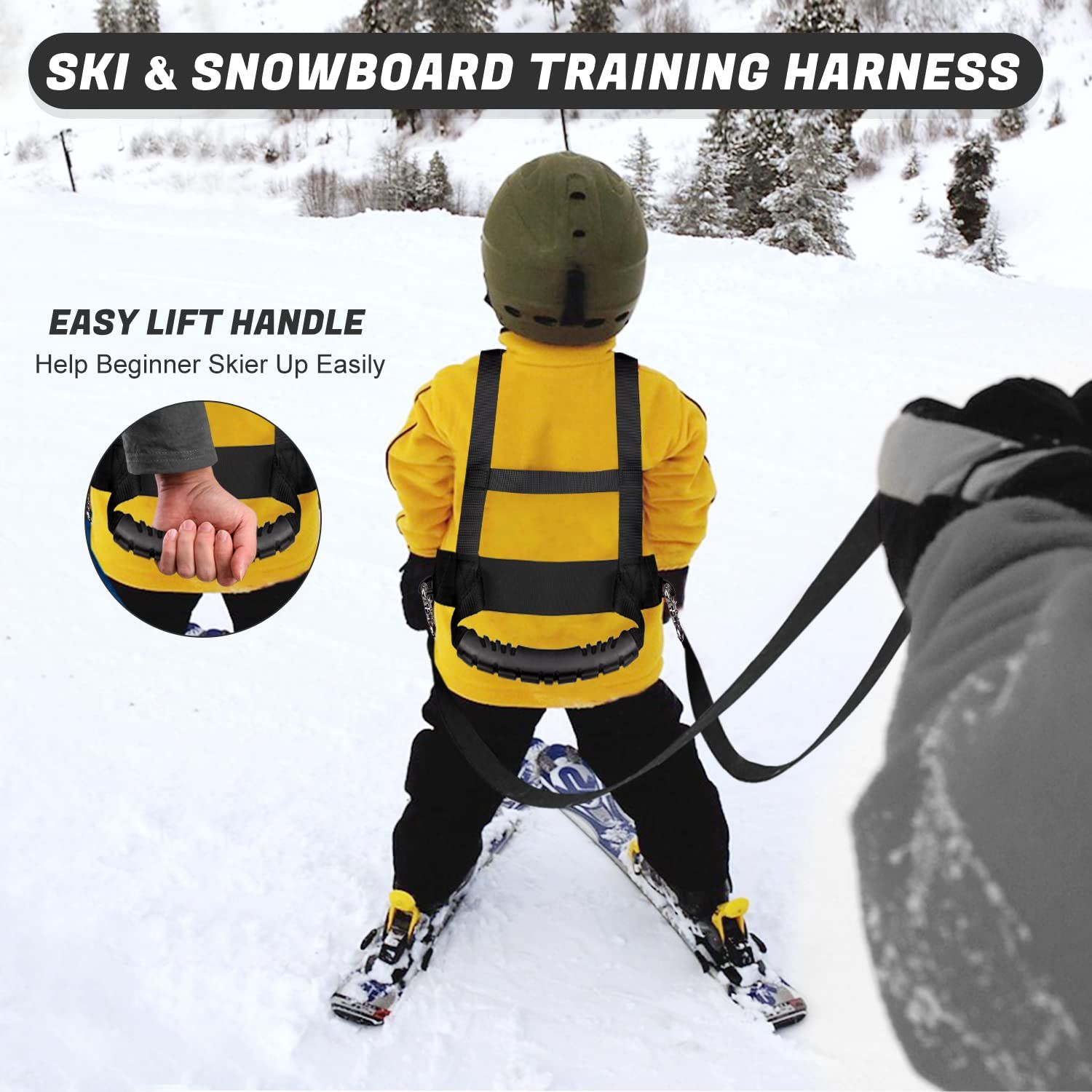 Kids Ski Snowboard Training Harness Toddler Skiing Harness with Removable view 4