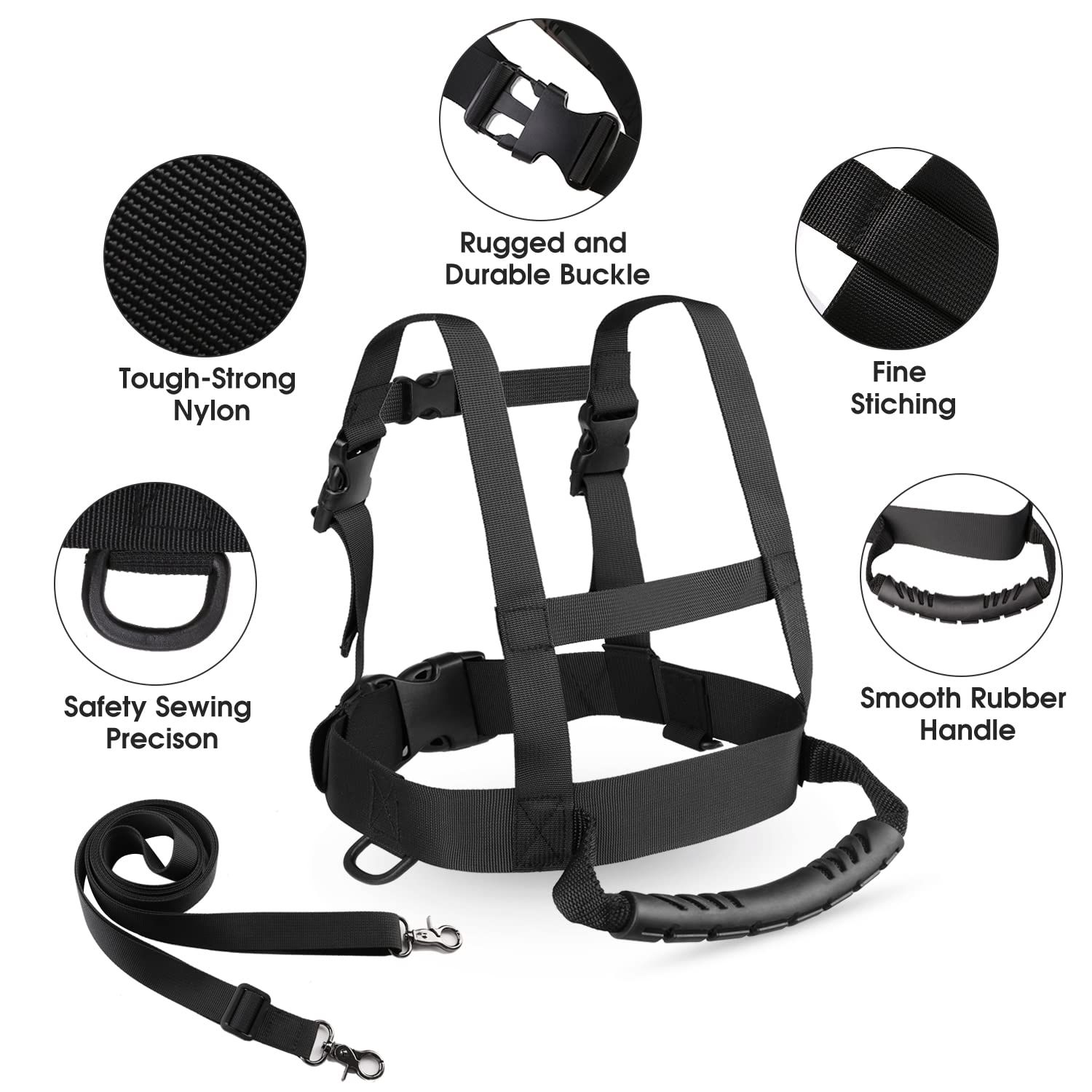 Kids Ski Snowboard Training Harness Toddler Skiing Harness with Removable view 5