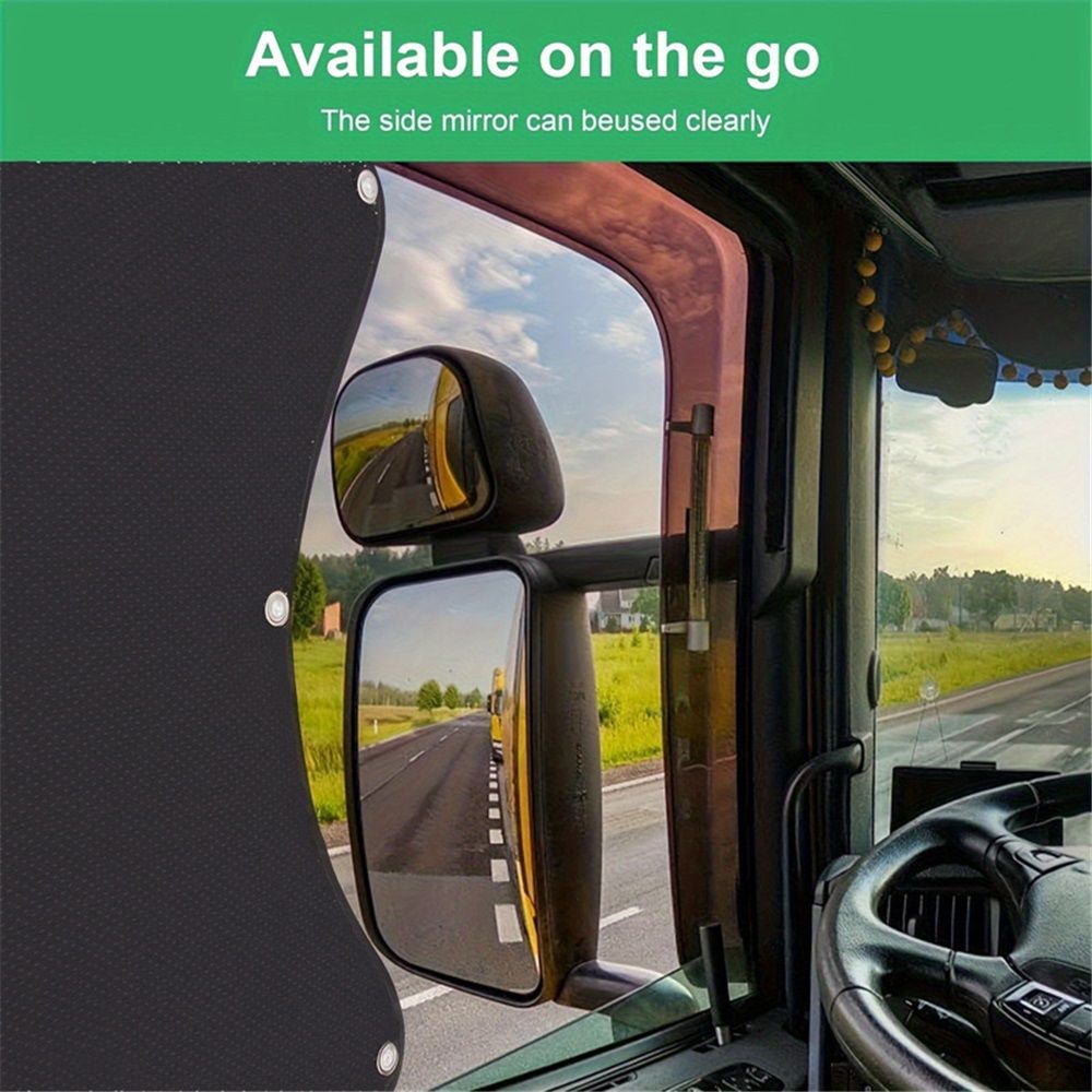 2pcs Semi Truck Side Window Sun Shade International Trucks RV view 3