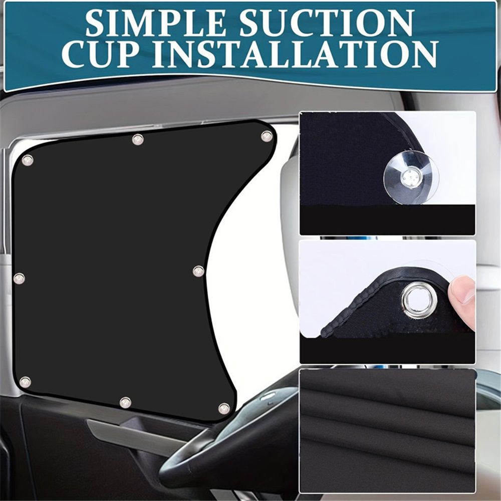 2pcs Semi Truck Side Window Sun Shade International Trucks RV view 4