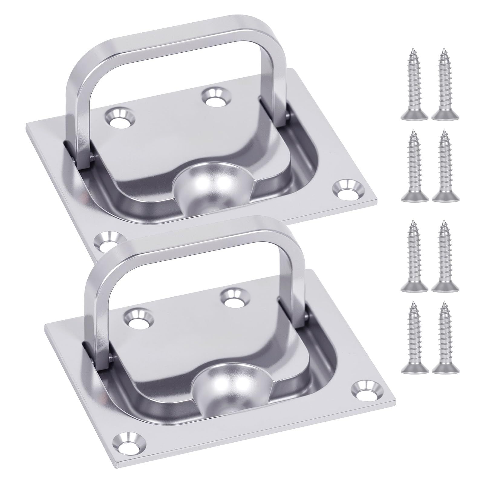 316 Stainless Steel Hatch Pull Flush Lift Boat Ring Hatches Pull Handle with