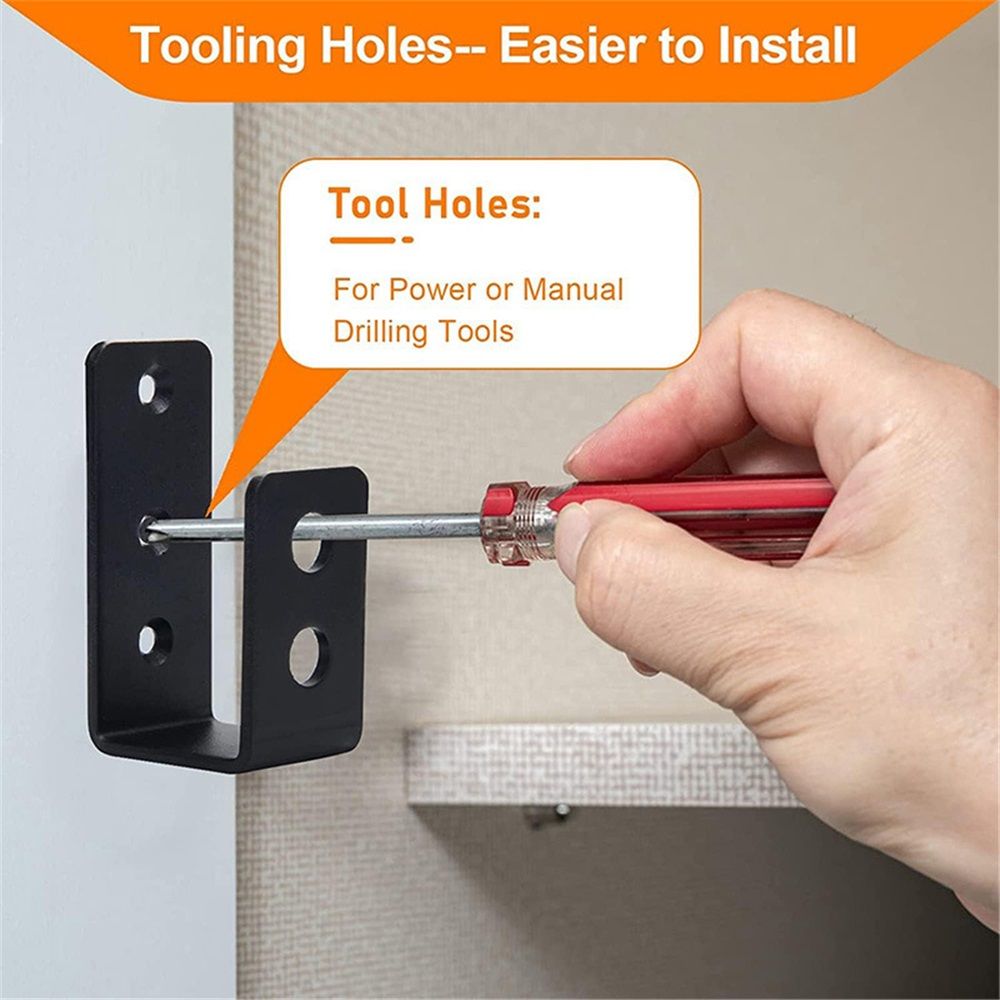 2x4 (1.5x3.5 inch) Door Barricade Brackets (2 pcs) view 4