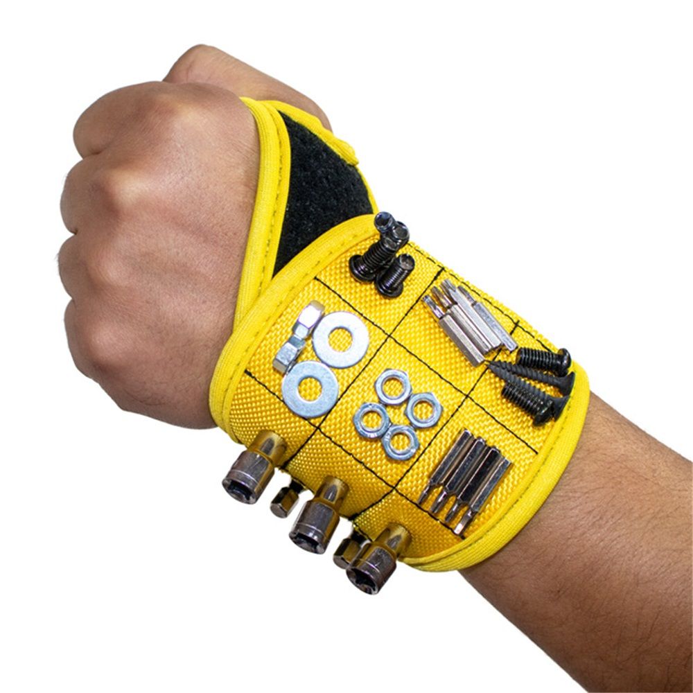 Magnetic Wristband for Tools Magnet Screw Holder Wrist Support Keeps Screws view 3