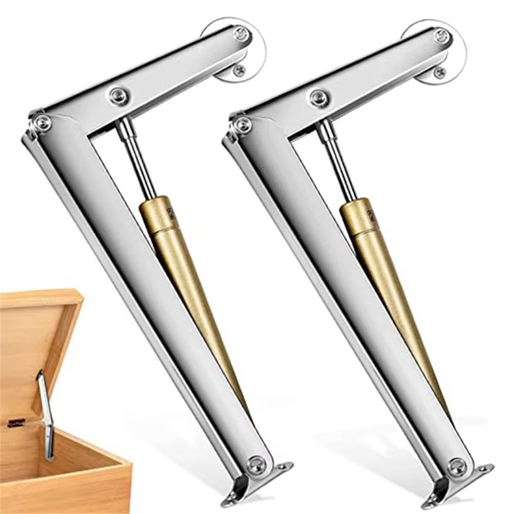200N Gas Struts Heavy Duty Soft Close Lid Support Hinges Automatic Slow