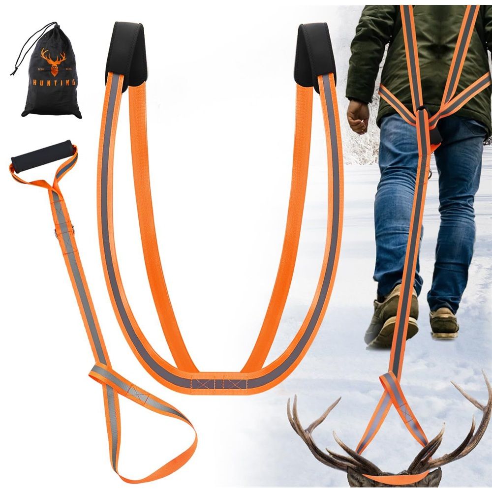 Deer Drag Harness & Rope – Heavy Duty 480lbs Capacity