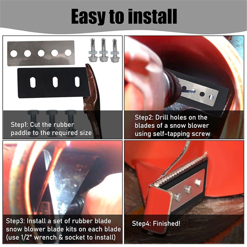 304 Stainless Snow Blower Impeller Modification/Rubber Ki view 3
