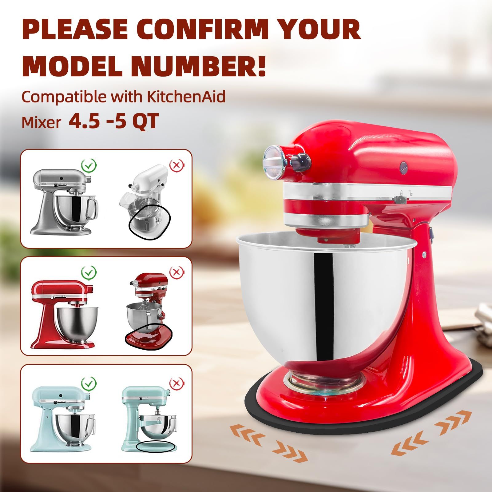 Mixer Slider Compatible with Kitchen aid Bowl Lift 4 .5-5 Qt Stand Mixer Pine view 2