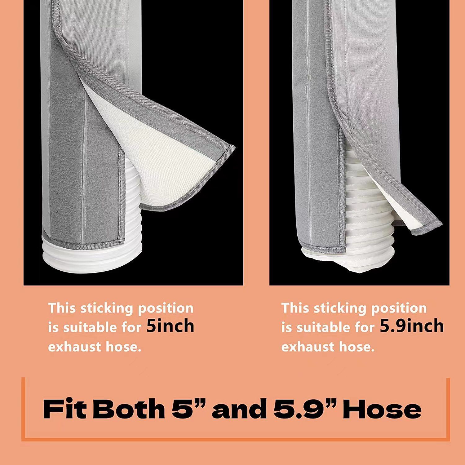 Portable AC Hose Insulation Sleeve view 2
