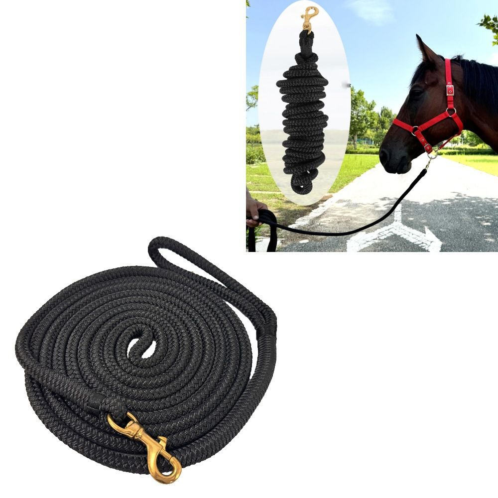 Horse Lead Rope, Double Braided Nylon Horse Lead Line, Lead Rope for Horses