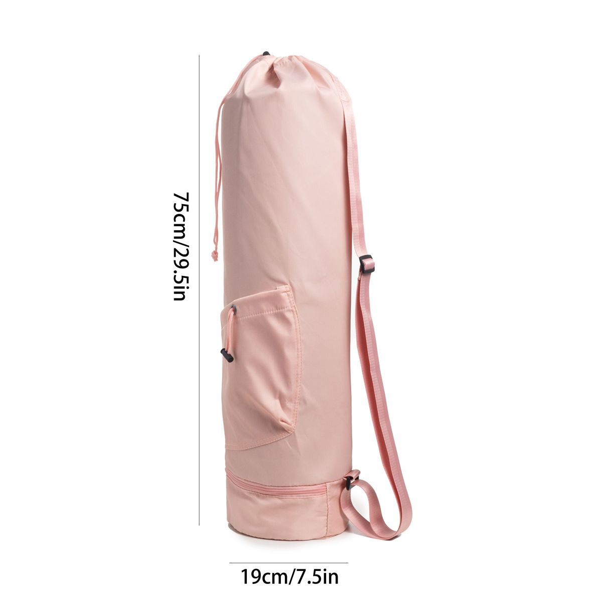 Yoga Mat Bag with Water Bottle Pocket and Bottom Wet Pocket