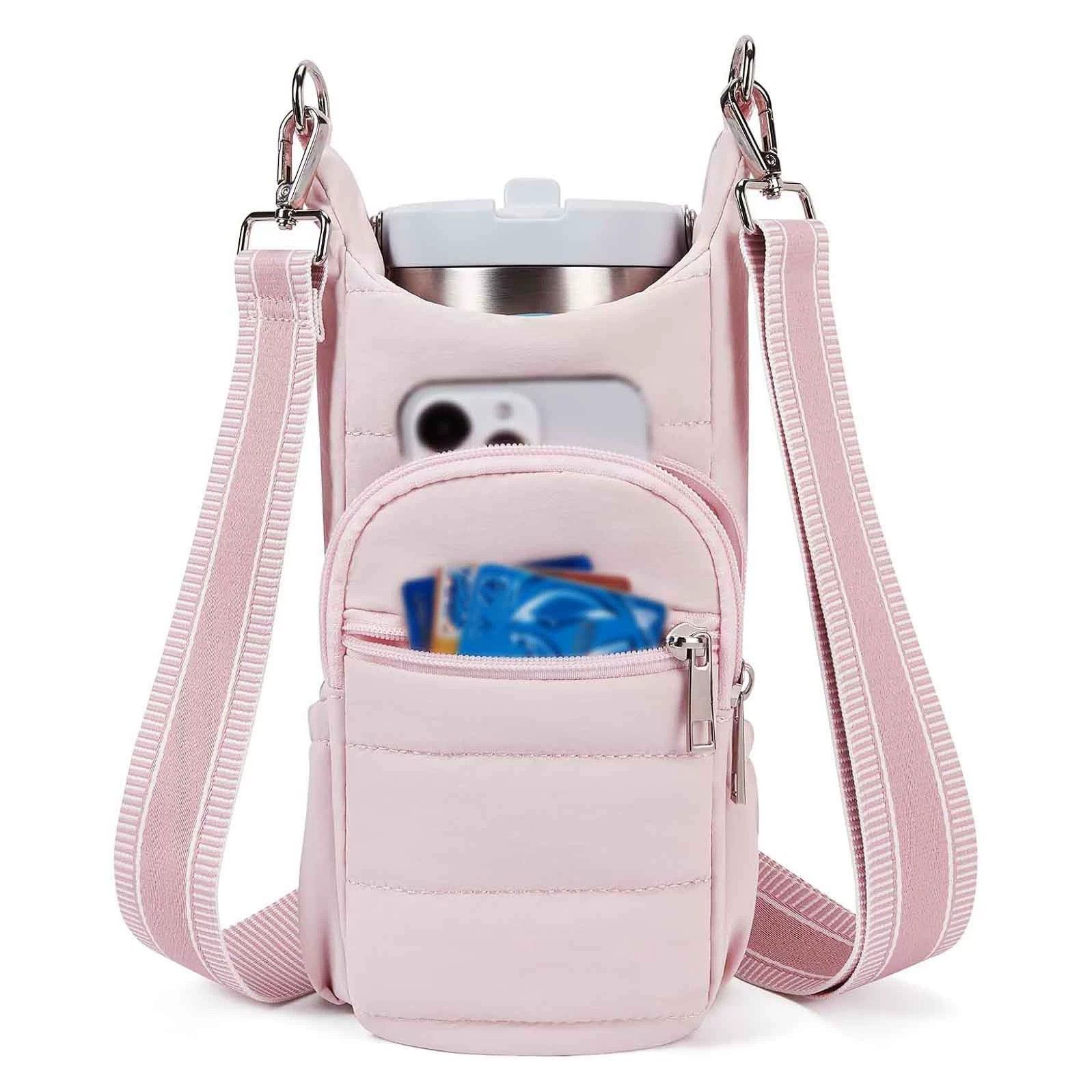 Water Bottle Holder Crossbody Bags for Women for Walking