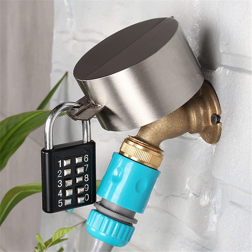 Faucet Locks Outdoor,Hose Spigot，Made of Metal Suitable for Garden