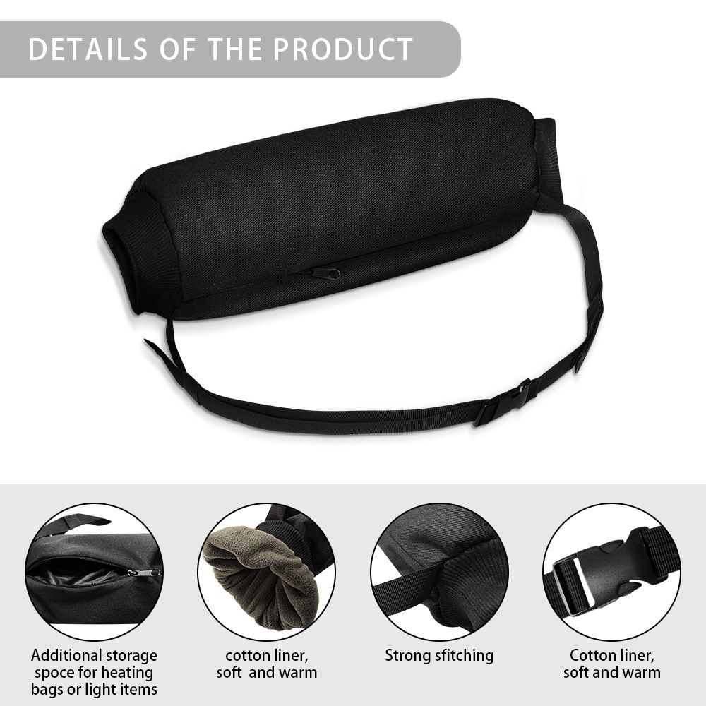 Football Hand Warmer Pouch Reusable Hand Warming Muff with Zipped Pocket and view 2