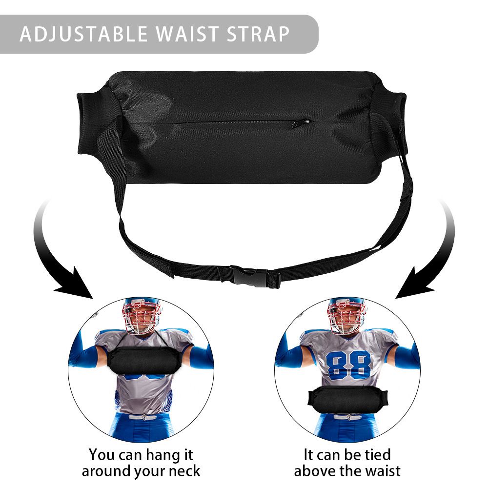 Football Hand Warmer Pouch Reusable Hand Warming Muff with Zipped Pocket and view 3