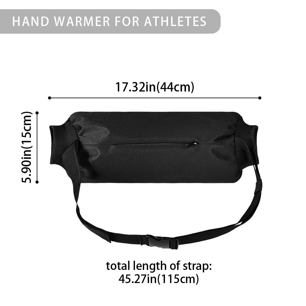 Football Hand Warmer Pouch Reusable Hand Warming Muff with Zipped Pocket and view 5