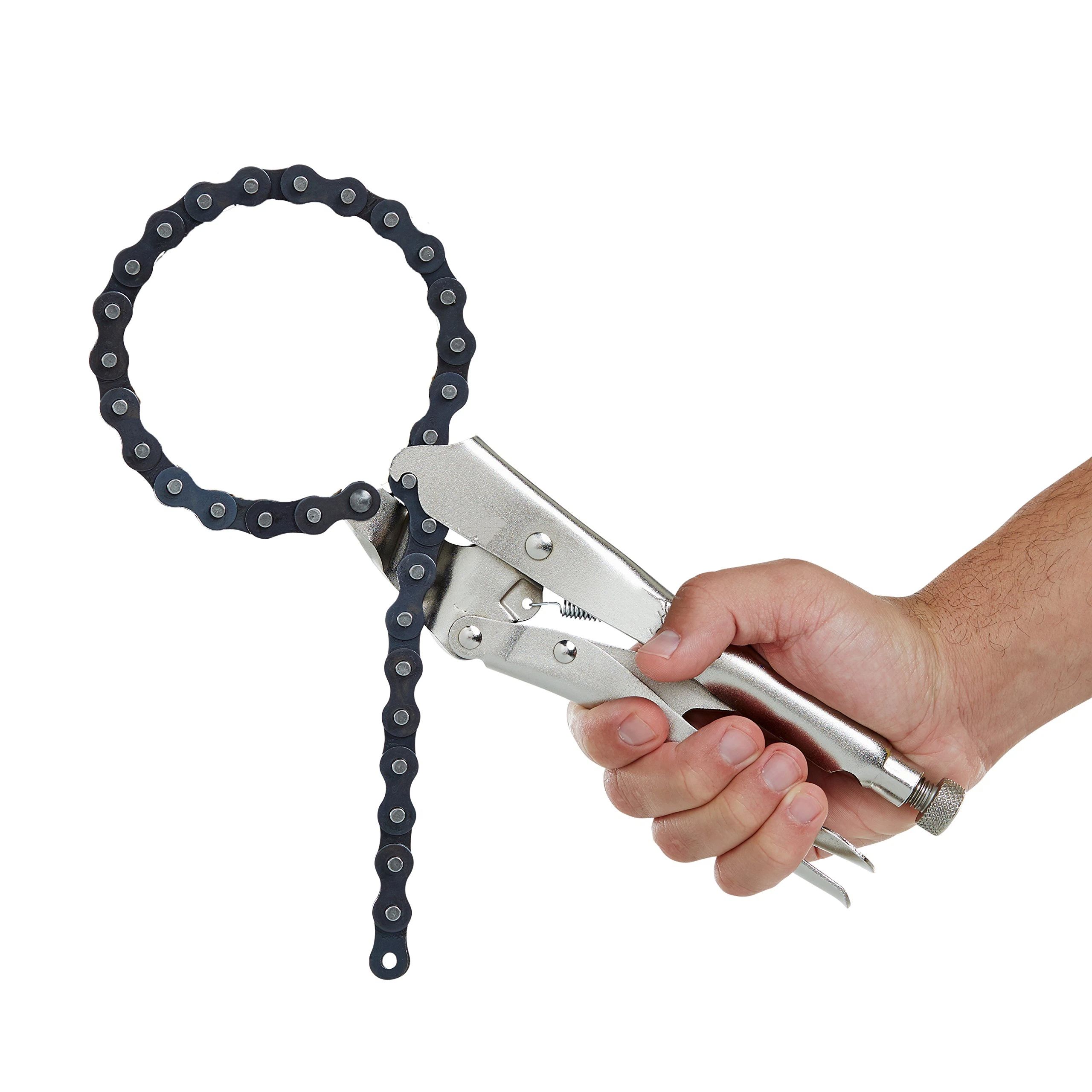 Locking Chain Clamp, Locking Chain Pliers with 80cm Chain, Quick Release，Heavy view 3