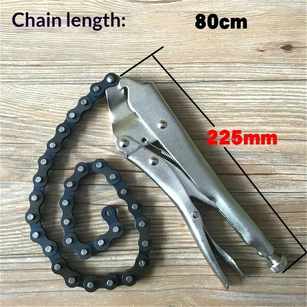 Locking Chain Clamp, Locking Chain Pliers with 80cm Chain, Quick Release，Heavy view 5