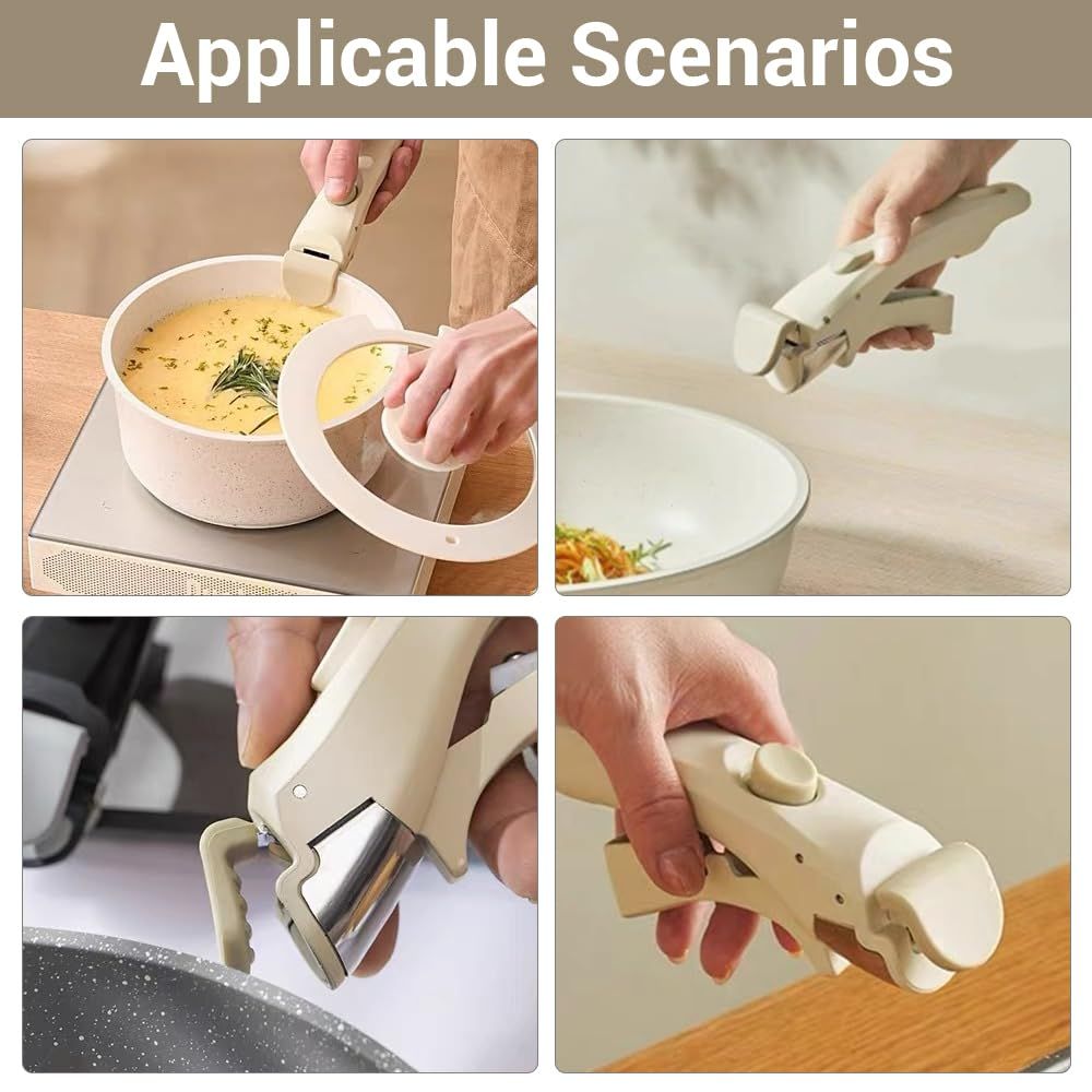 Removable Pan Handle,Anti-Scald Detachable Pot Handle for All Cookware Pan & view 4