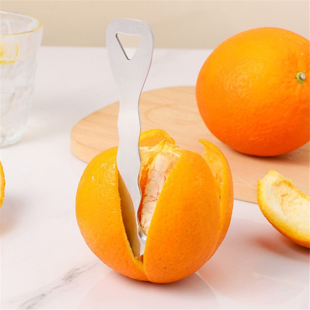 2pcs Stainless Steel Citrus Peeler Tool – Orange Peeler for Kitchen view 3