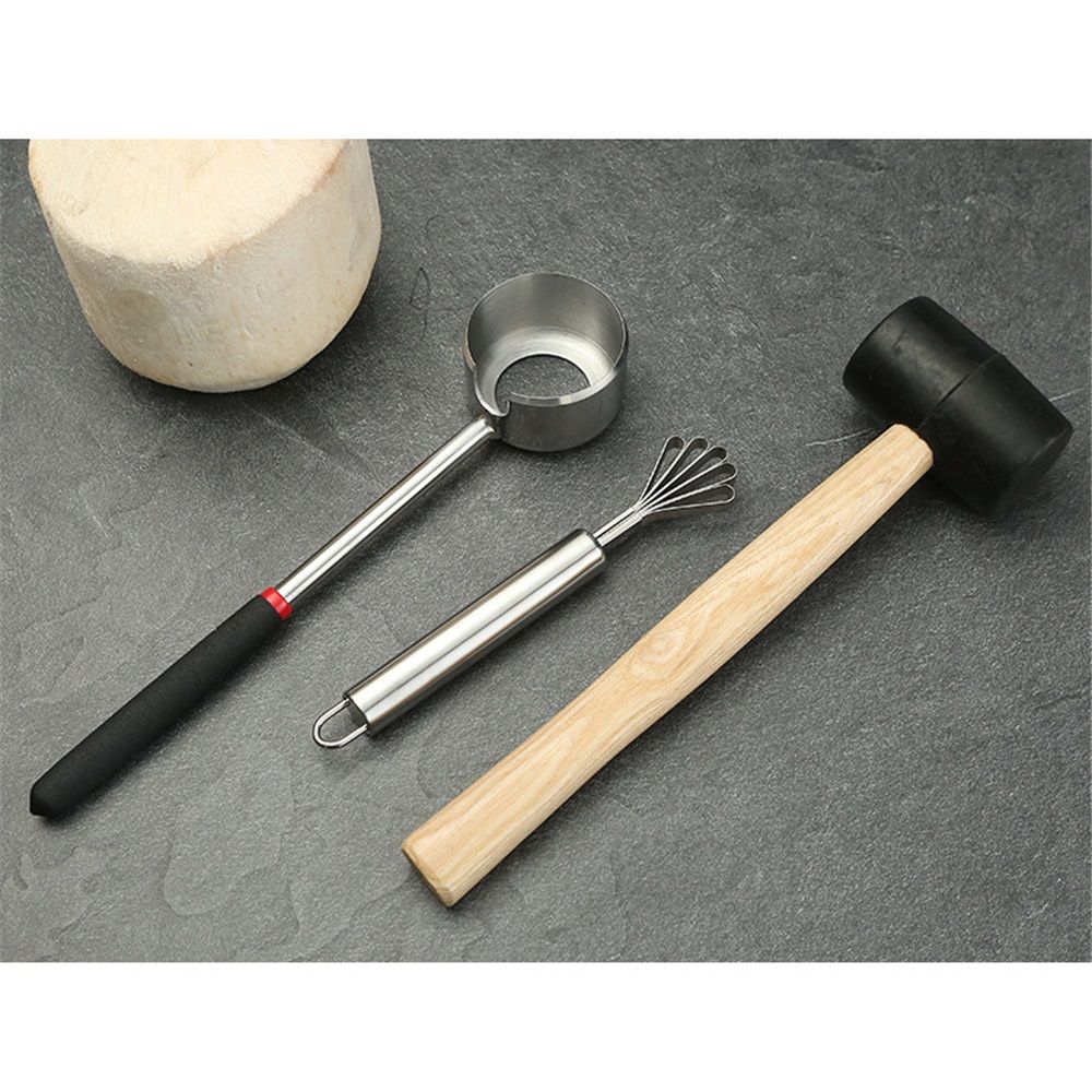 Coconut Opener Set for Young & Mature Coconuts by |Coconut Tools for Meat view 4