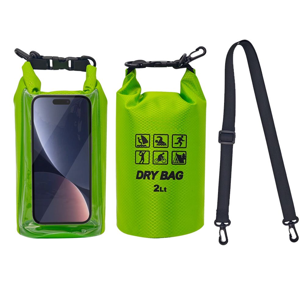 Waterproof Dry Bag, 2L - Roll Top Waterproof Pool Bag，Dry Bags for Kayaking