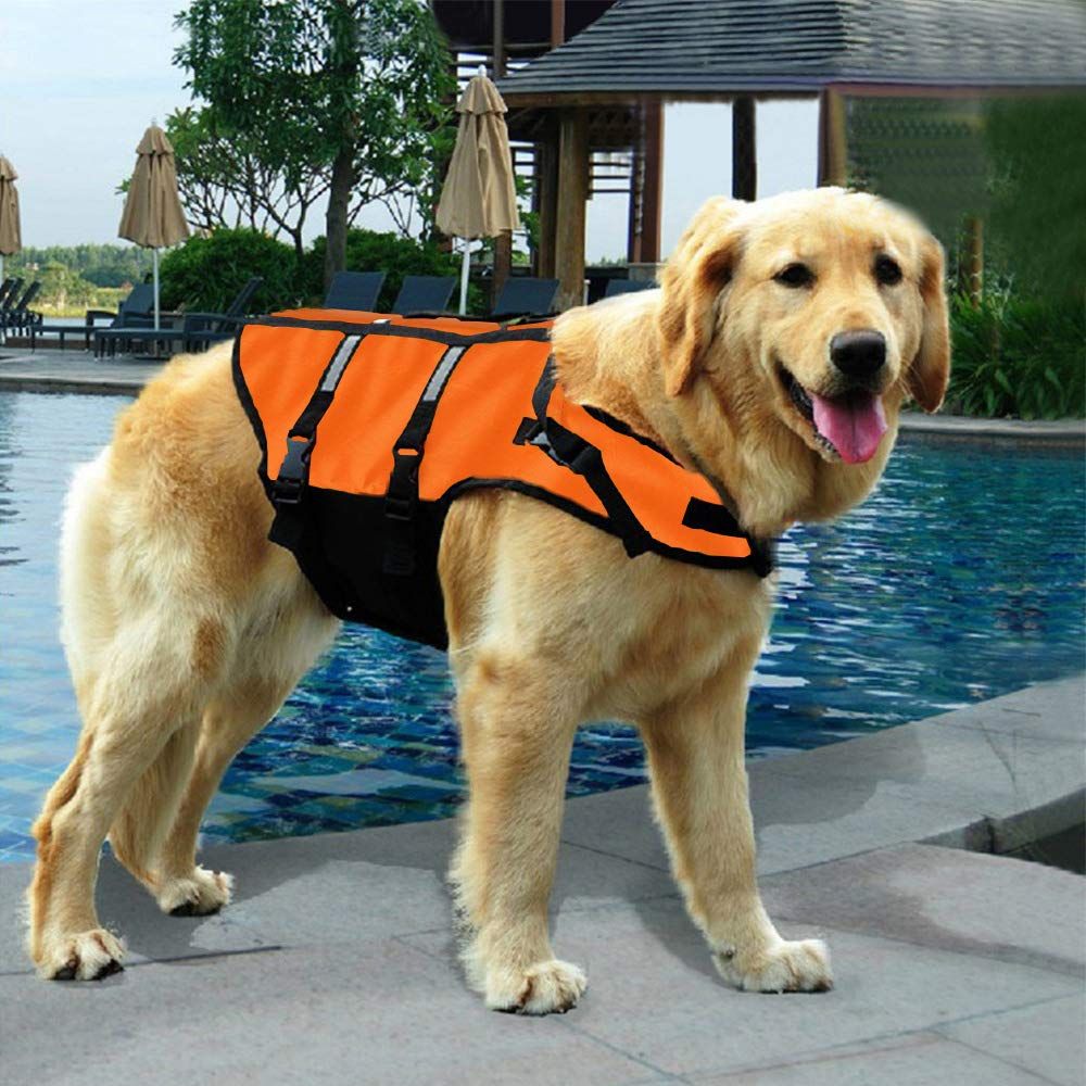 Dog Doggy Life Jacket Life Vest Saver Preserver Reflective Oxford cloth Quick view 3