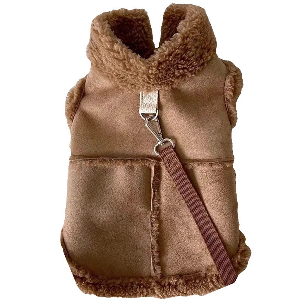 Warm and windproof suede dog clothing