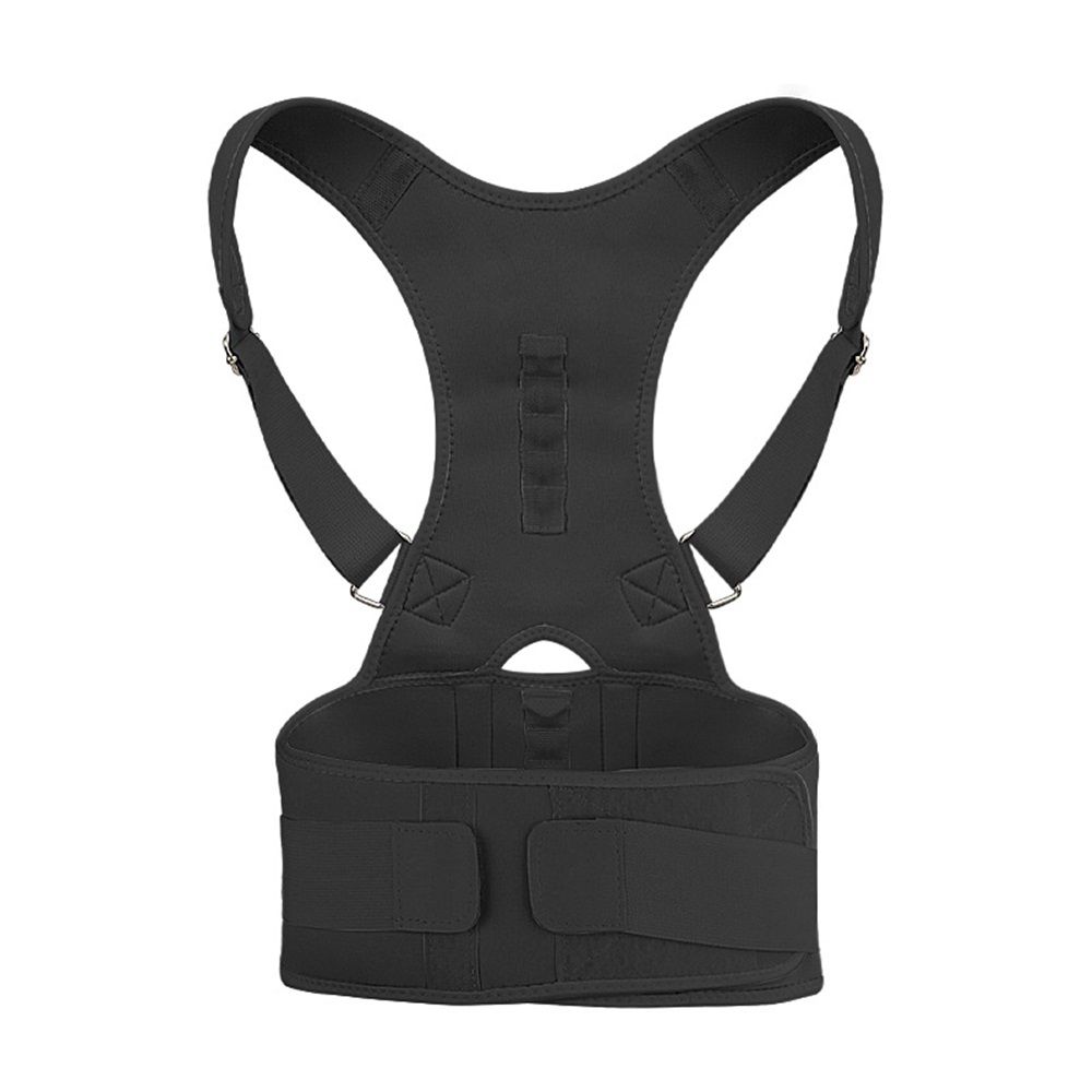 Magnetic therapy posture support back bracket adjustable posture corrector