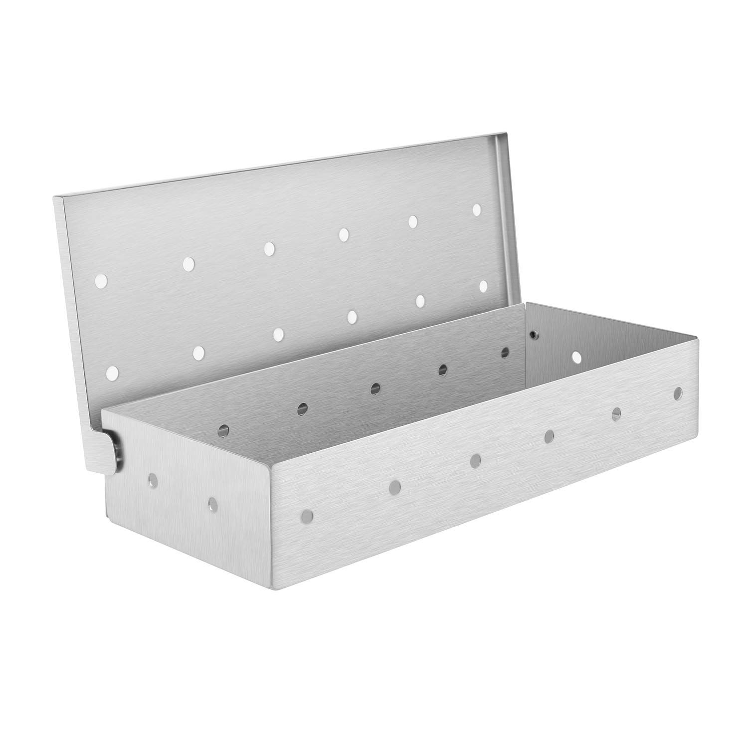 Grillaholics Smoker Box for Gas & Charcoal Grills – Large Stainless Steel Wood