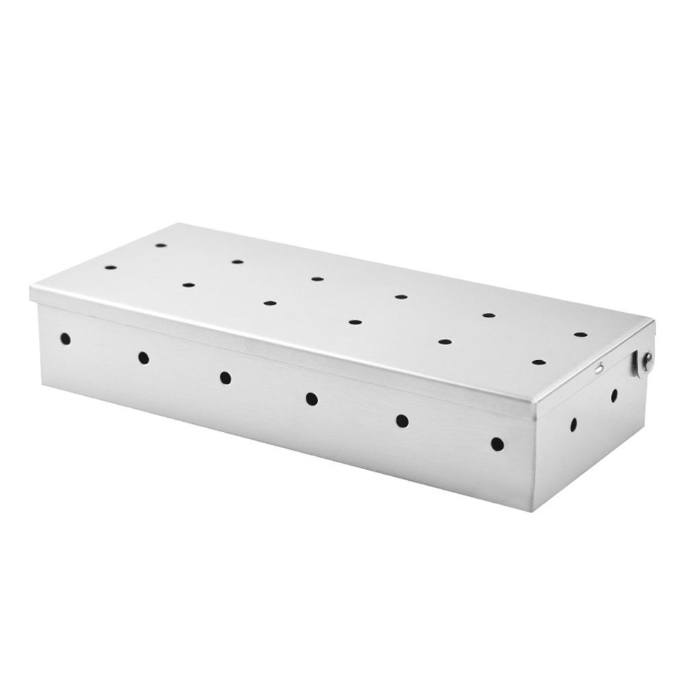 Grillaholics Smoker Box for Gas & Charcoal Grills – Large Stainless Steel Wood view 3