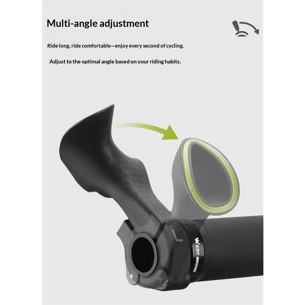 Bike Handlebar Ends Ergonomic No-Slip Mountain Bike Road Cross-Country Bicycle view 3