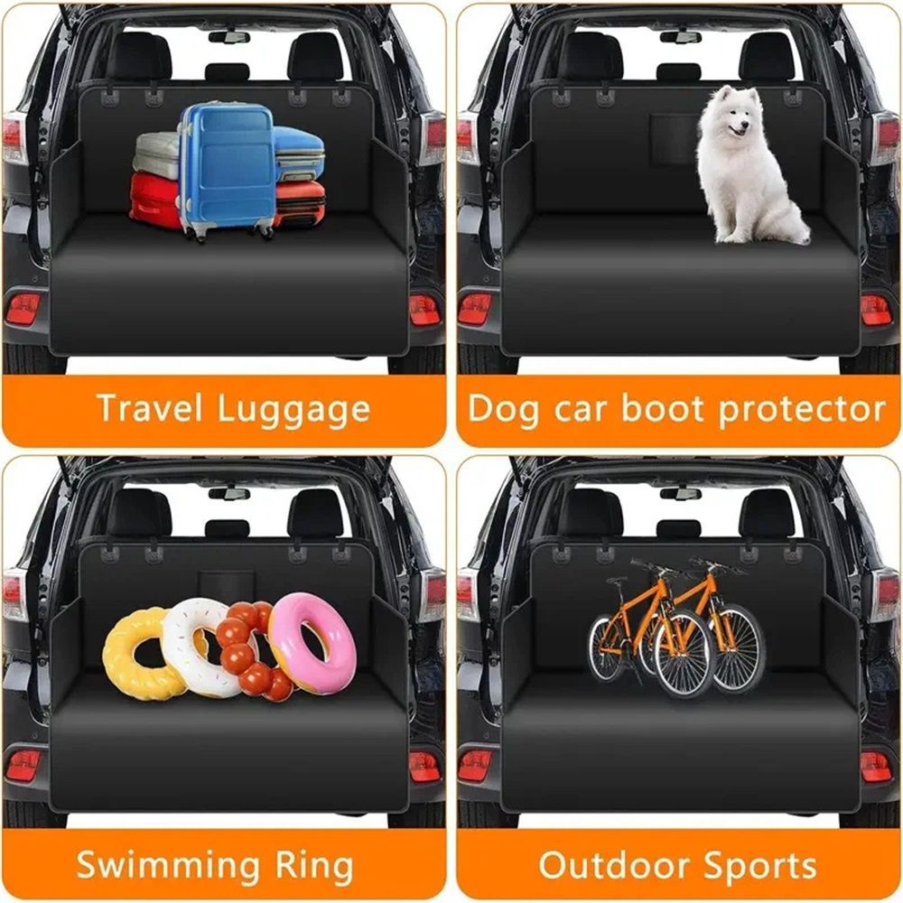 Car Boot Liner Protector - Nonslip Waterproof Pet Dog Back Seat Cover view 2