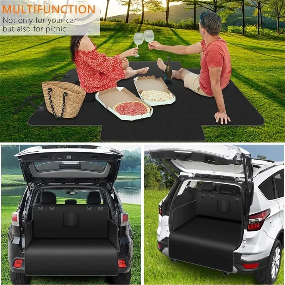 Car Boot Liner Protector - Nonslip Waterproof Pet Dog Back Seat Cover view 4