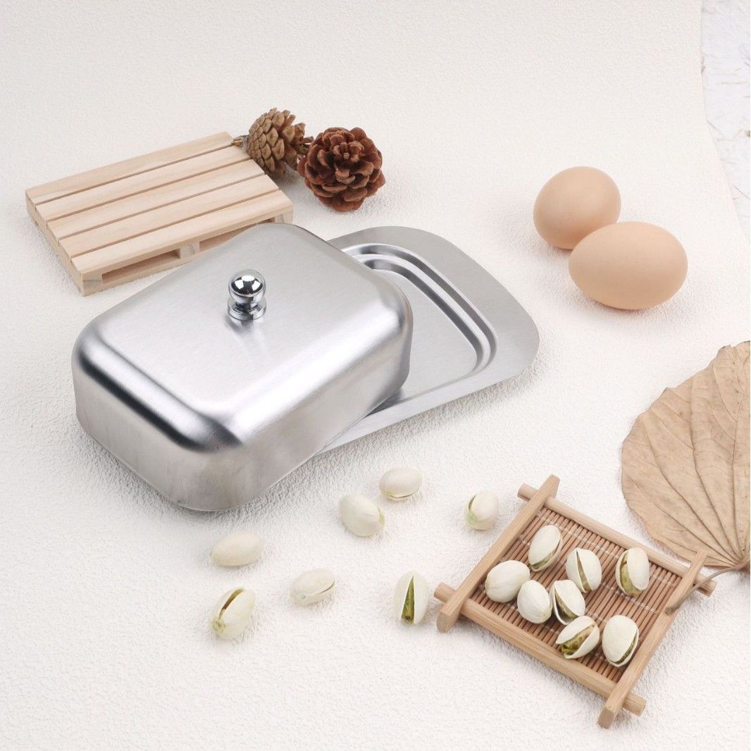 Butter Dish with Lid and Butter Spreader view 4